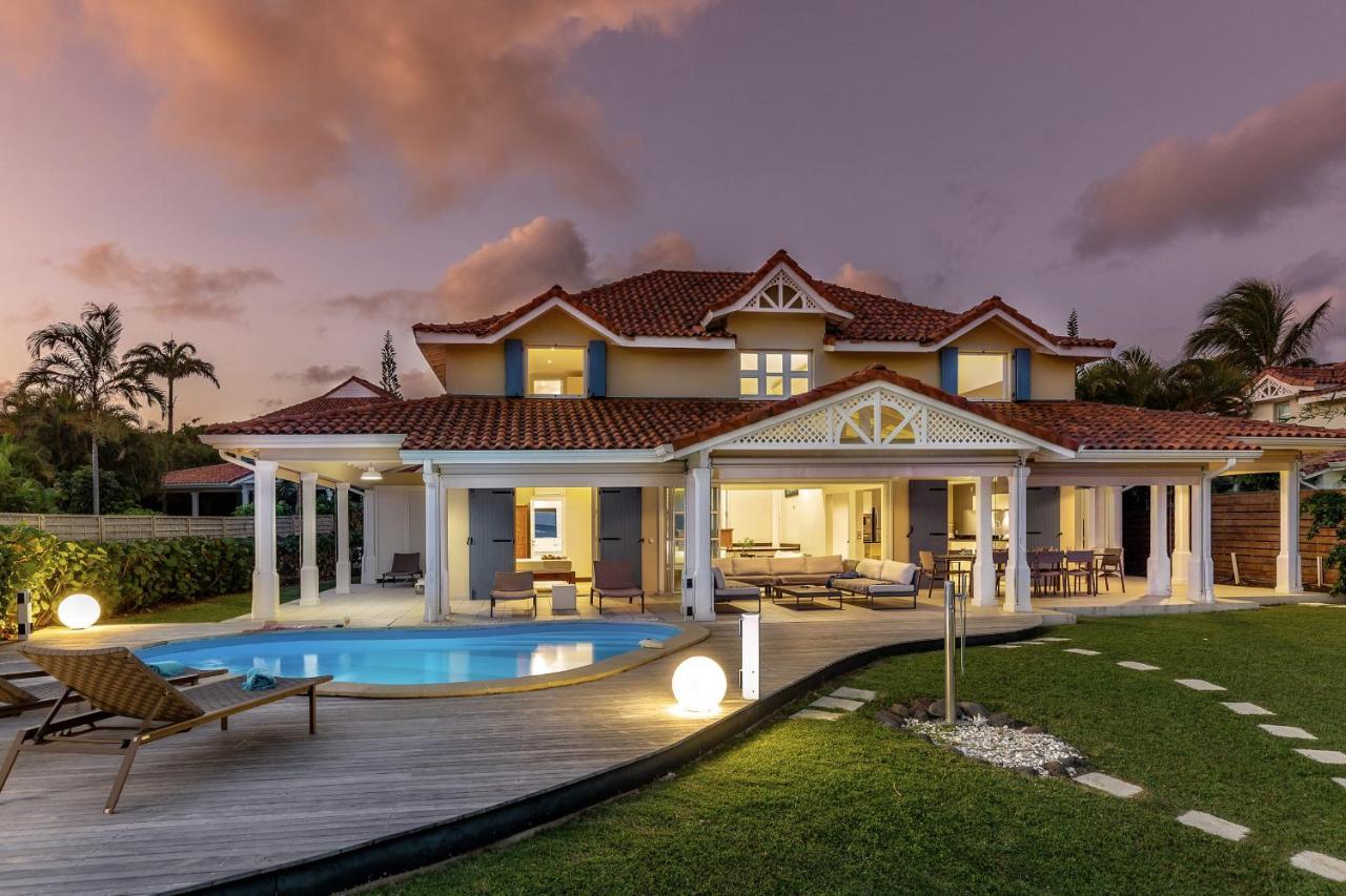 Villa Marine 5 Etoiles Sur La Plage Du Lagon A Deux Pas Du Golf Saint-Francois  Dış mekan fotoğraf